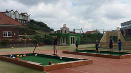 Soccerpool Campi da calcio-biliardo su un'isola del Mare del Nord