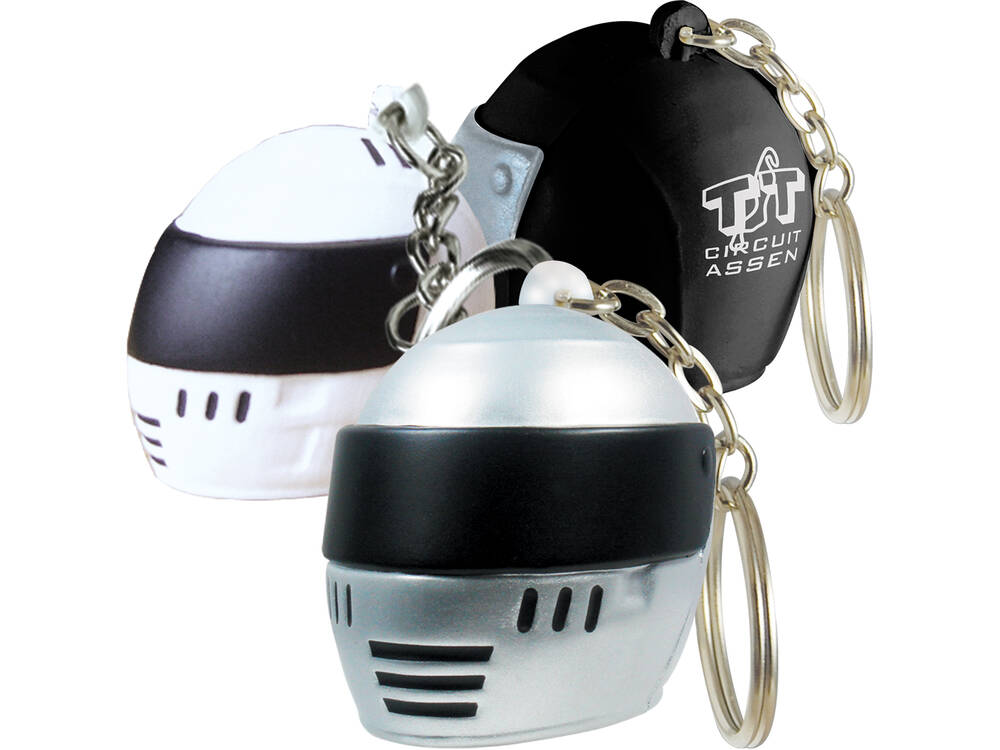 Portachiavi antistress a forma di Casco da Corsa