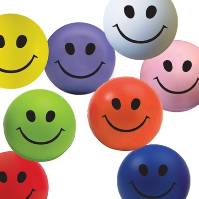 Colori disponibili a magazzino in 70mm palline Antistress Smiley