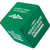 cubo antistress, verde