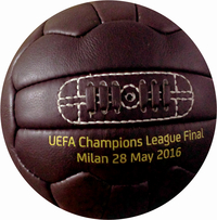 PALLONE STILE RETRO in vera pelle
