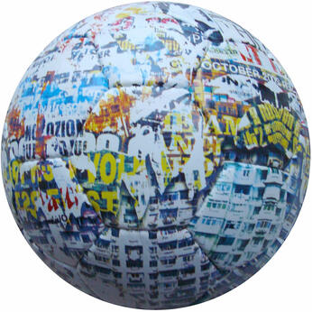 Pallone da calcio con all over print October