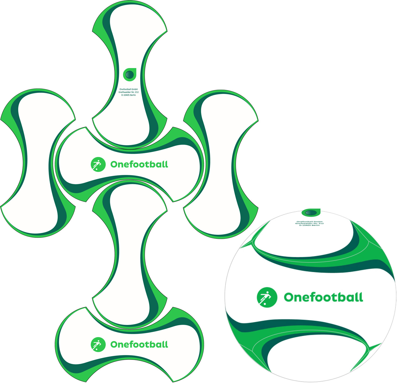 lay-out Mini Palla - Disegni 6 Pannelli