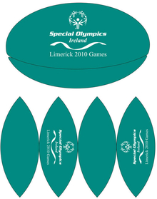 lay-out Palla da Rugby
