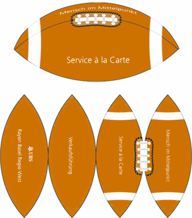 Lay-out Pallone da Football Americano