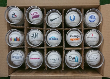 palline da tennis bianche personalizzate
