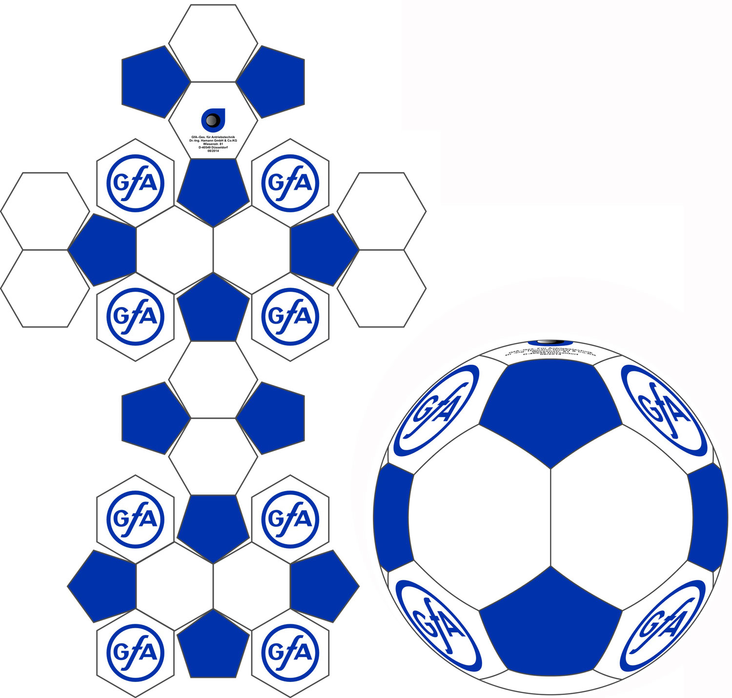 Palloni da calcio in neoprene disegno classico 32 pannelli