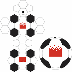 Pallone da calcio designo 26 pannelli misura 5 & mini