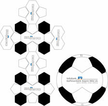 Palloni da calcio in neoprene disegno classico 30, 28 o 26 pannelli