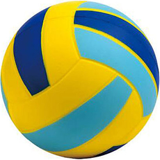 Pallone da Volley morbidi giallo/azzurro/royal