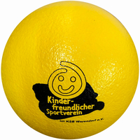 Palla in gommapiuma rivestita Kinder giallo