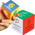 Cubo antistress multicolore 63 mm