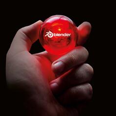 Flashing Pallina Rimbalzante, rosso