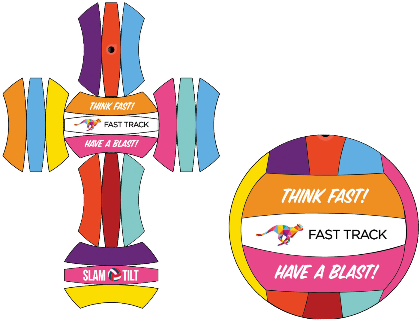 lay-out palla da pallavolo Fast Track