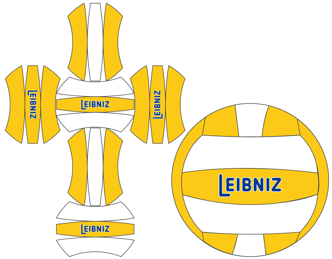 lay-out palla da pallavolo