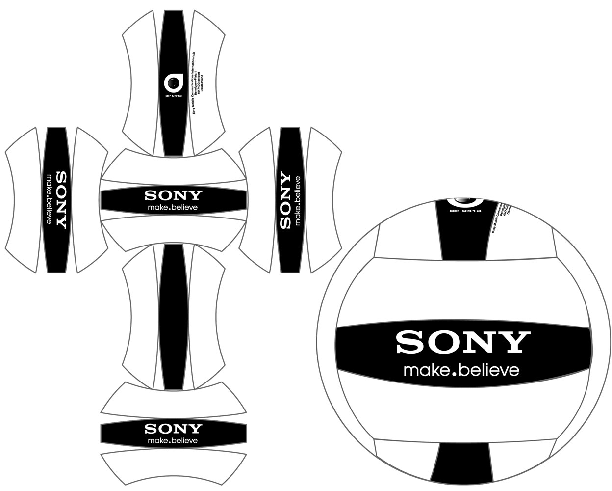 lay-out palla da pallavolo