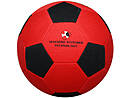 Pallone da calcio in neoprene rosso/nero